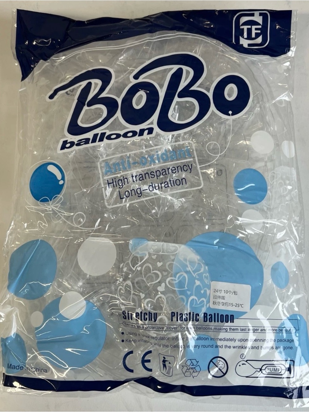 10 Clear Stretchy Plastic Balloon - Transparent